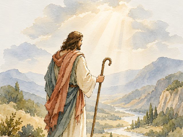Fear Thou Not For I Am With Thee, Isaiah 41:10 watercolor print, close-up of the watercolor painting