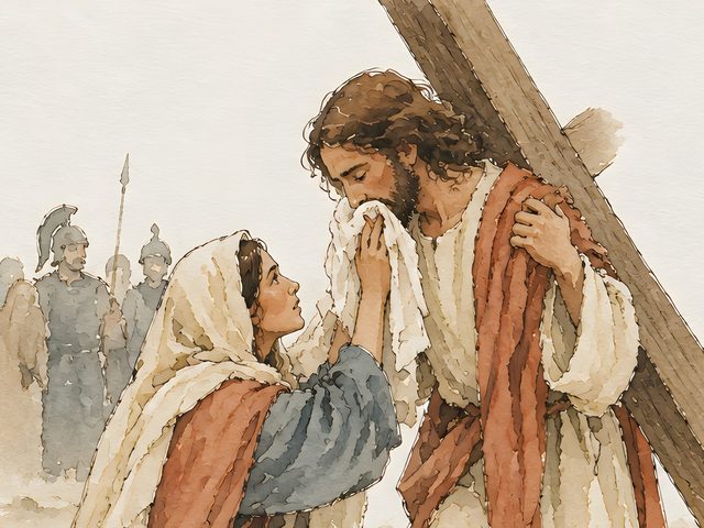 Stations of the Cross, Isaiah 53:3 watercolor print, close-up of the watercolor painting