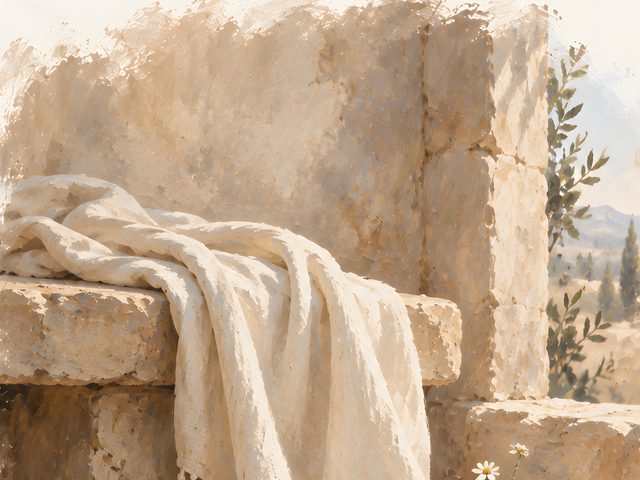Linen and Sandal watercolor print, close-up of the watercolor painting
