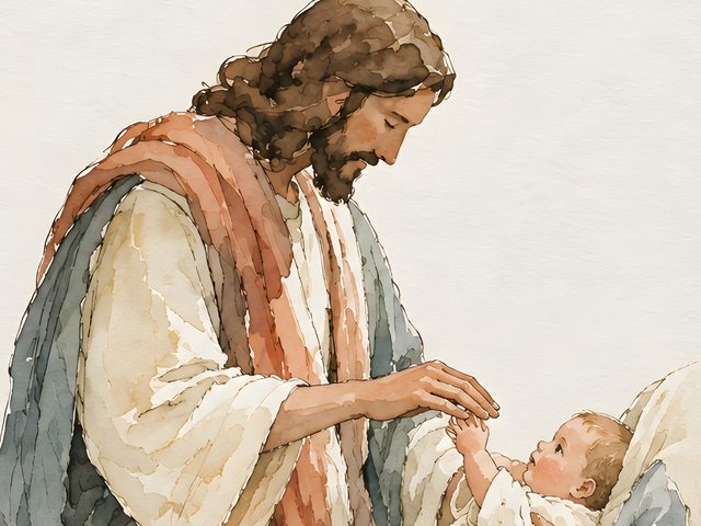 The Lord Bless Thee and Keep Thee, Numbers 6:24 watercolor print, close-up of the watercolor painting