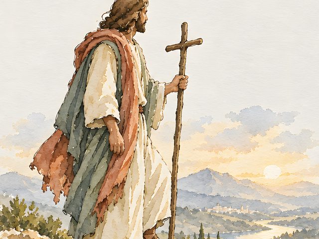 I Can Do All Things Through Christ, Philippians 4:13 watercolor print, close-up of the watercolor painting