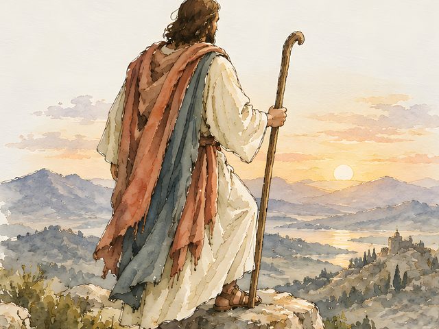 The Lord Is My Rock and My Fortress, Psalm 18:2 watercolor print, close-up of the watercolor painting