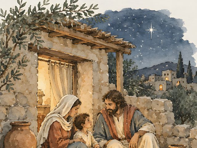 Our Dwelling Place in All Generations, Psalm 90:1 watercolor print, close-up of the watercolor painting